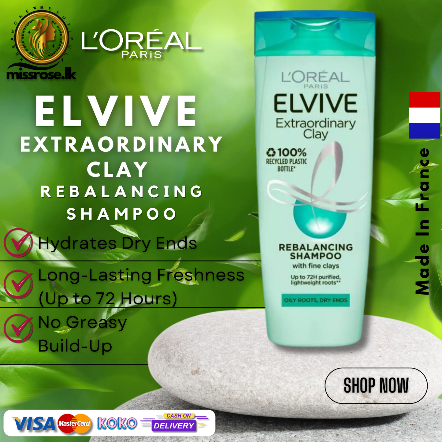 L'ORÉAL Elvive Extraordinary Clay Rebalancing Shampoo
