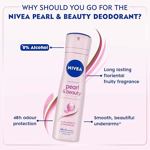 Nivea Pearl & Beauty Deodorant for Unisex