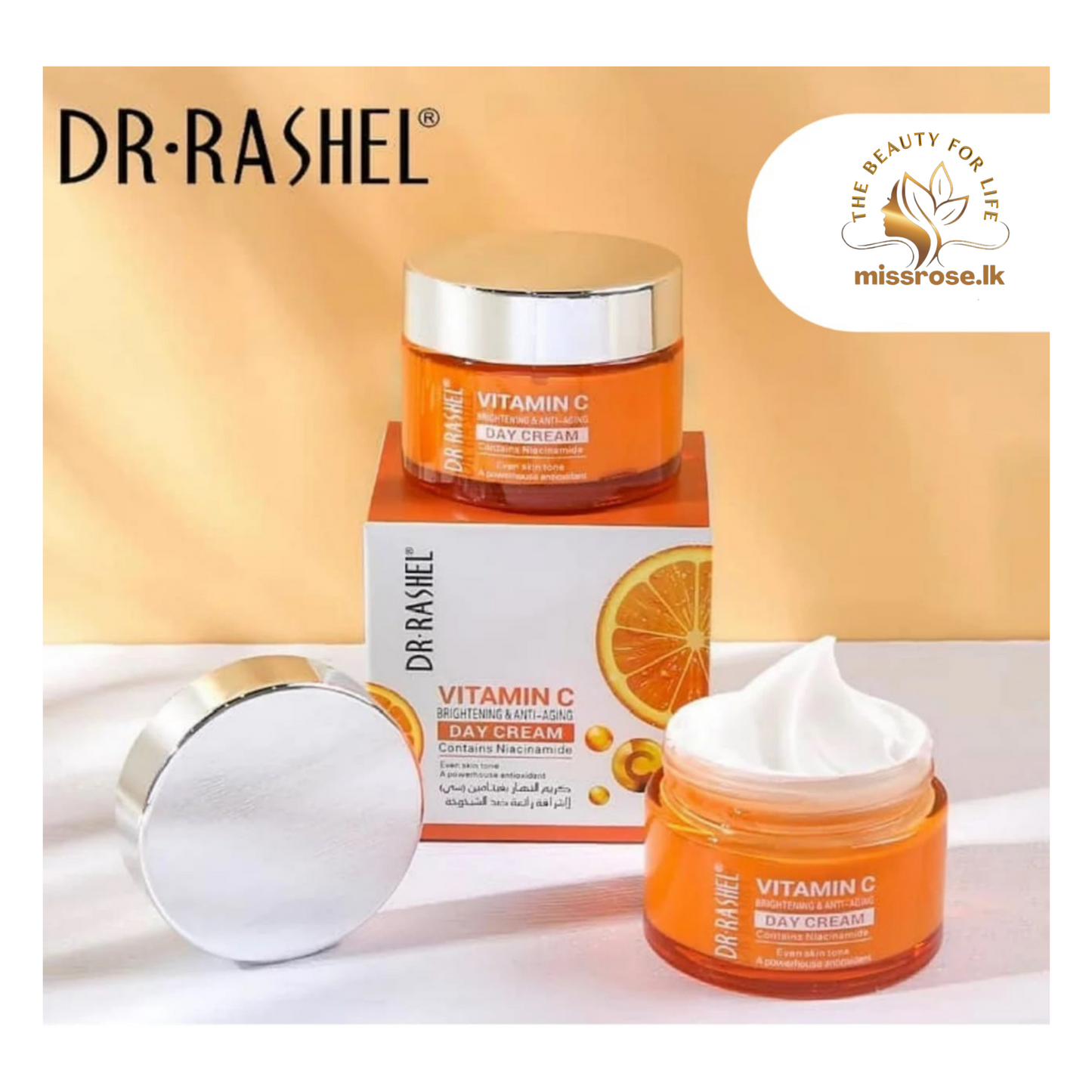 Dr. Rashel Vitamin C Brightening & Anti – aging Day Cream - missrose.lk