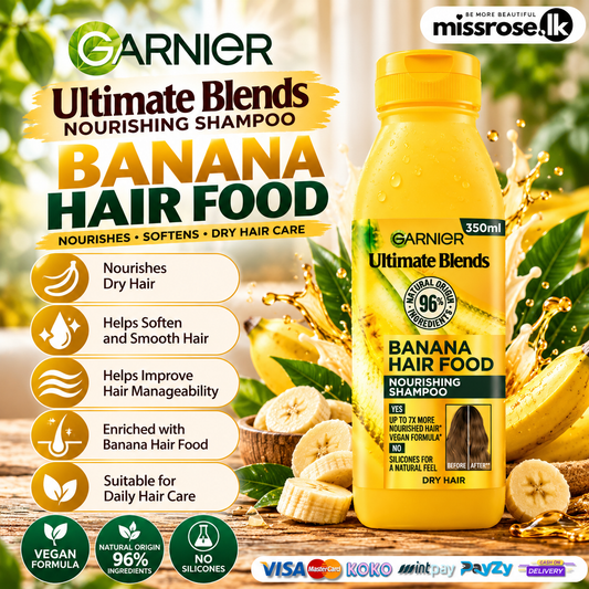 Garnier Ultimate Blends Banana Hair Food Nourishing Shampoo (350ml)