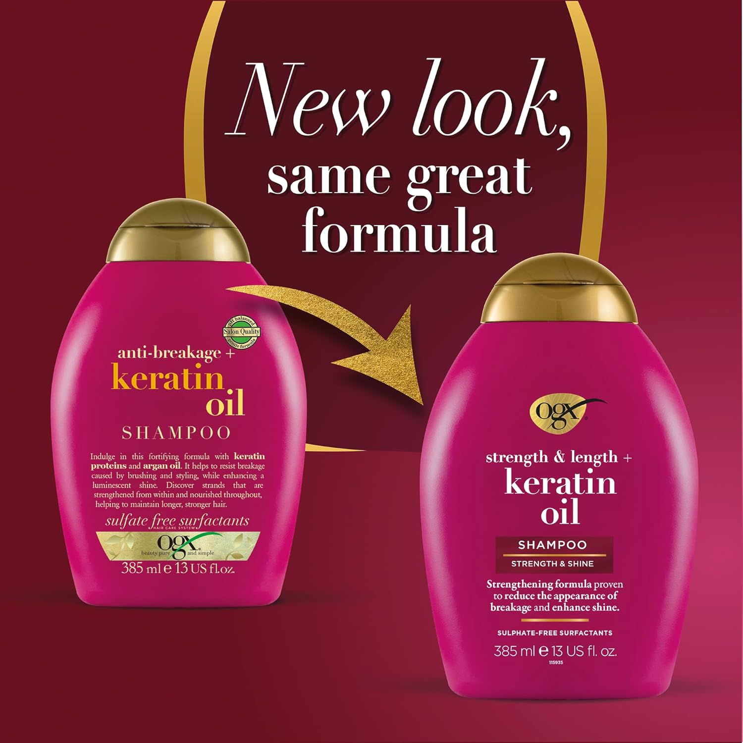 OGX Anti-Breakage Keratin oljeschampo - missrose.lk