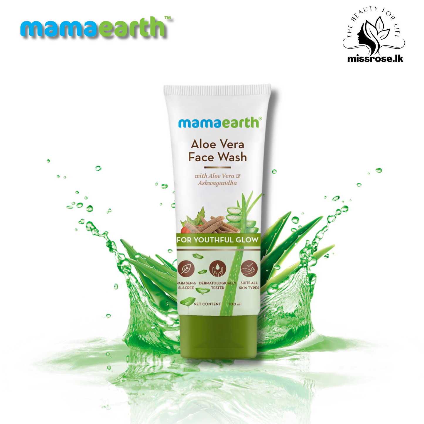 Aloe Vera Face Wash With Aloe Vera & Ashwagandha For A Youthful Glow