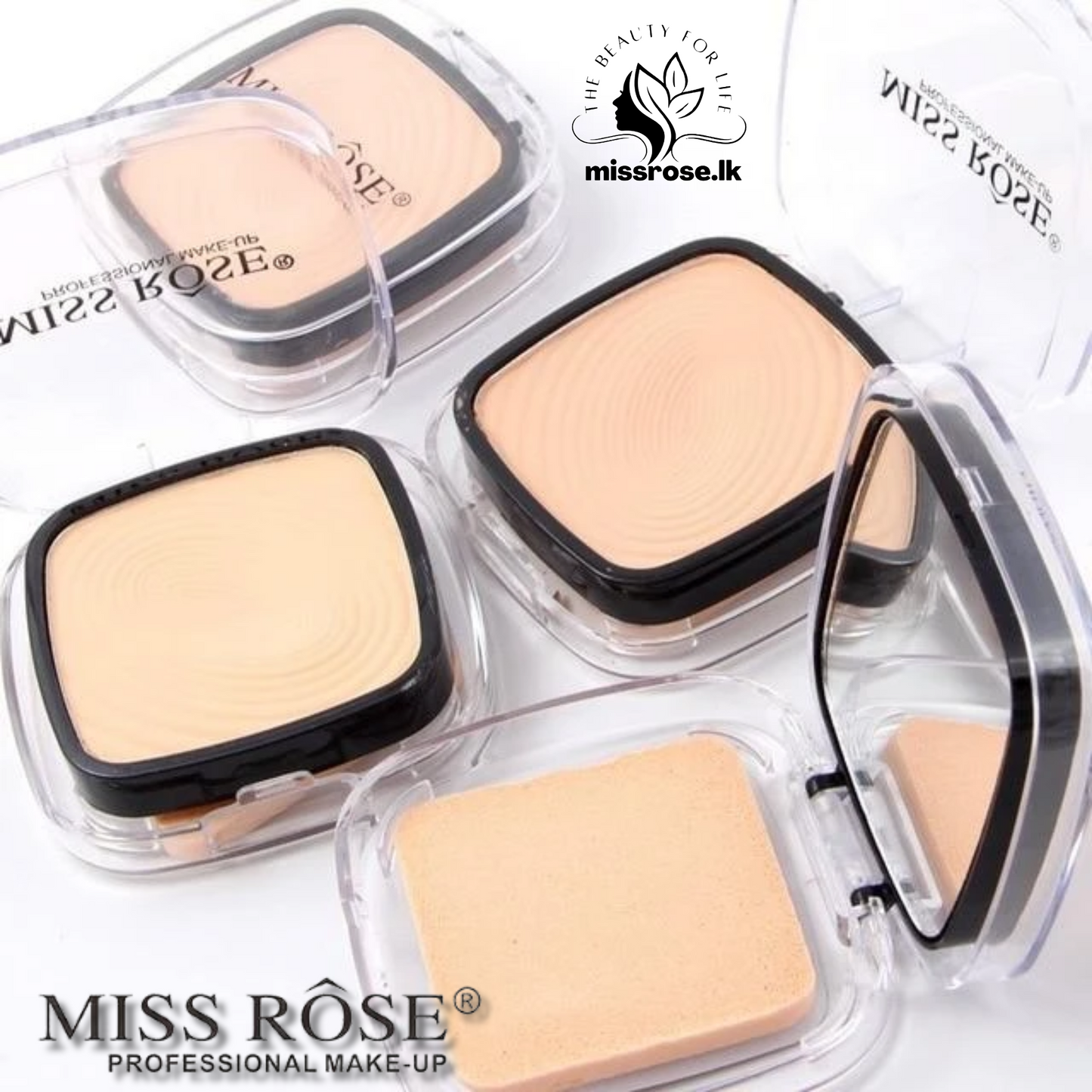 Miss Rose Professional Make Up Compact Powder