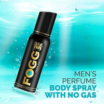 Fogg Fresh Aqua Premium  for Men, Long-Lasting Perfume Body Spray