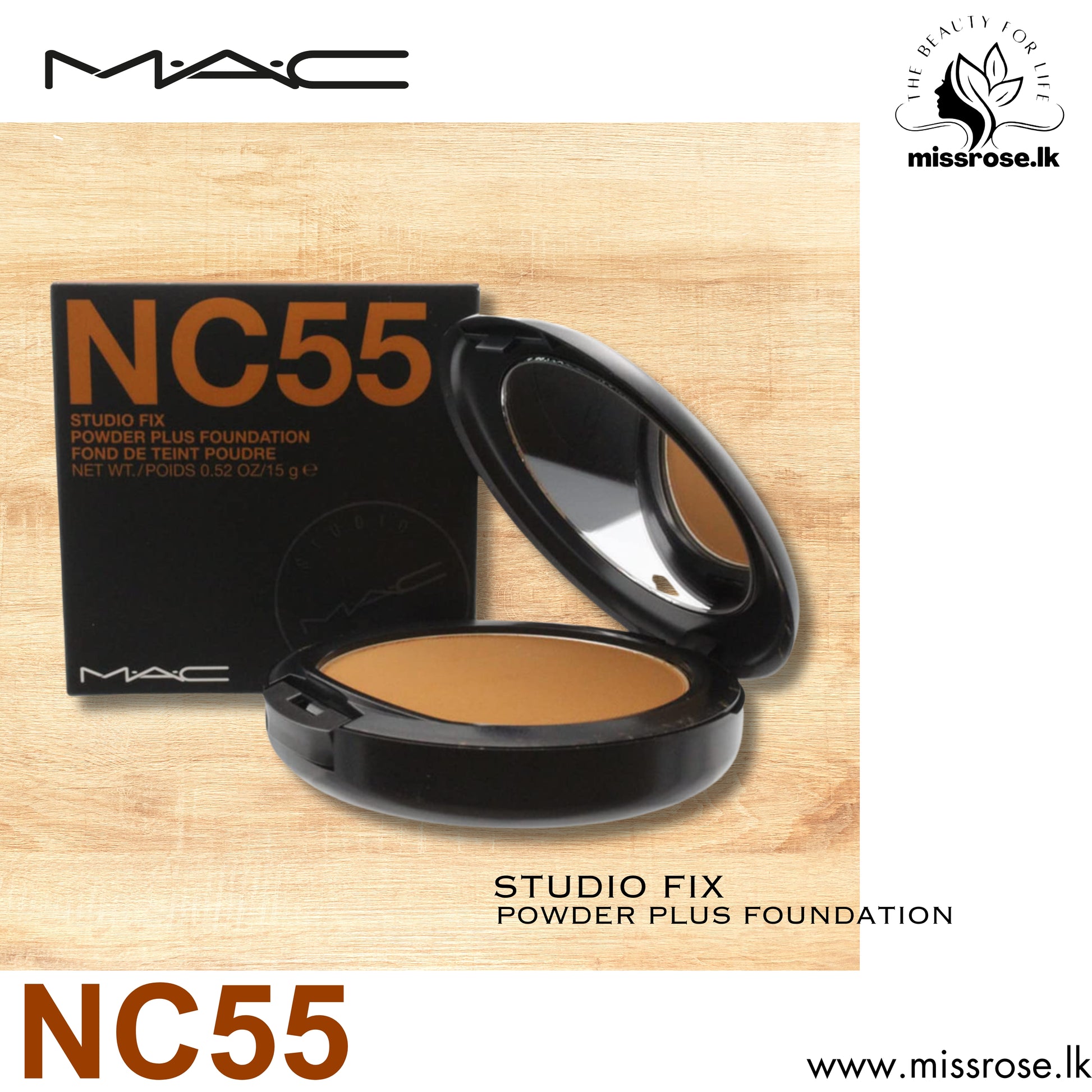 MAC Studio Fix Powder Plus Foundation NC55 - missrose.lk