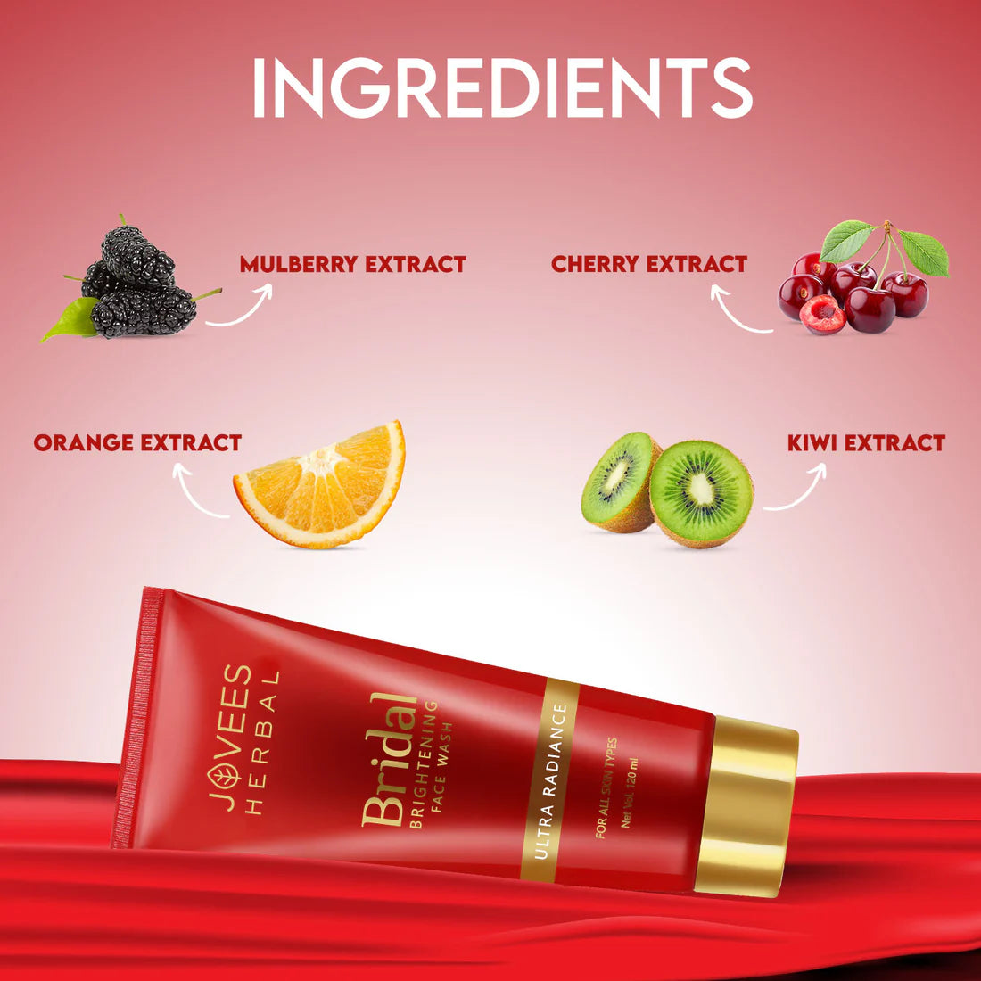 Jovees Bridal Brightening Face Wash | Ultra Radiance | Hydrating