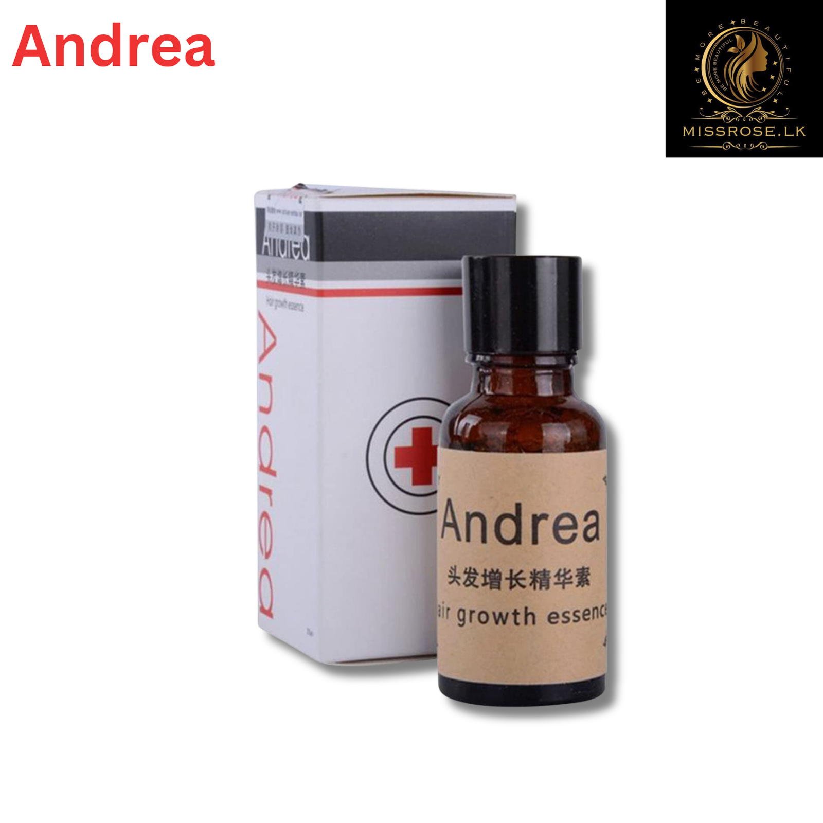 Andrea Hair Growth Essence Liquid 20ml for Dense Hair Growth and Hair Loss - Missrose.lk