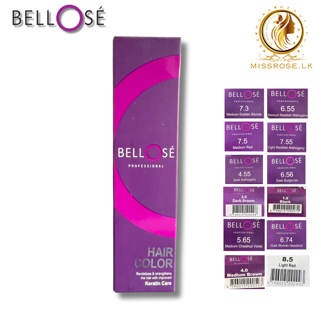 BELLOSE Permanent Hair Color - Missrose.lk