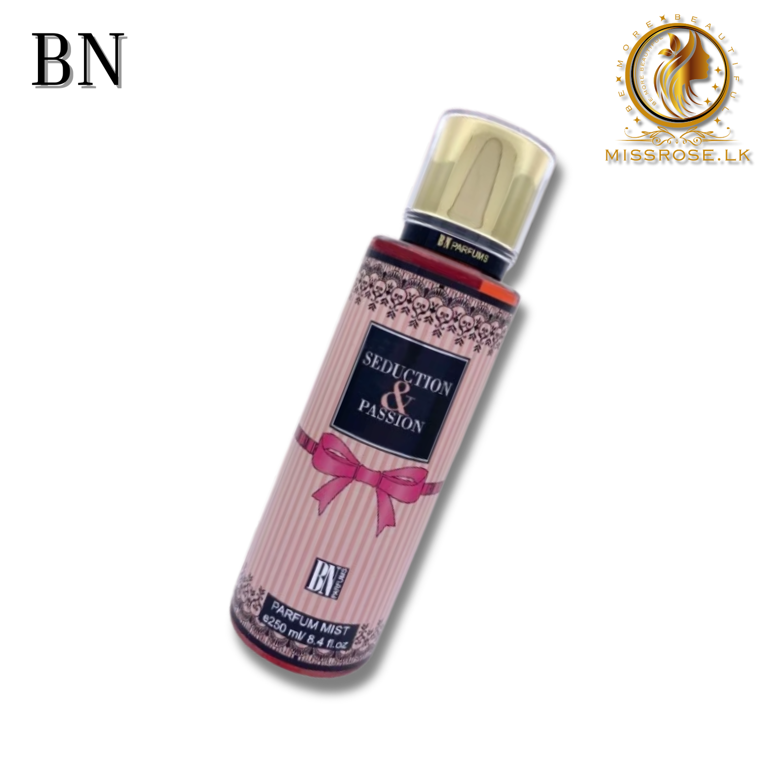 BN Seduction and passion Body Spray 250ml - Missrose.lk