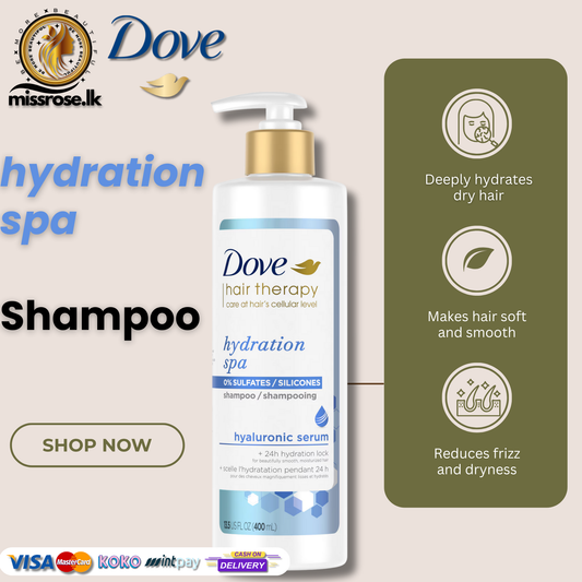 Dove hair therapy hydration spa shampoo