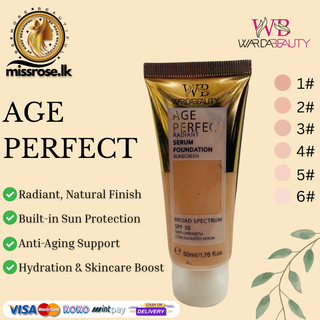 Warda Beauty Age Perfect Radiant Serum Foundation with Sunscreen
