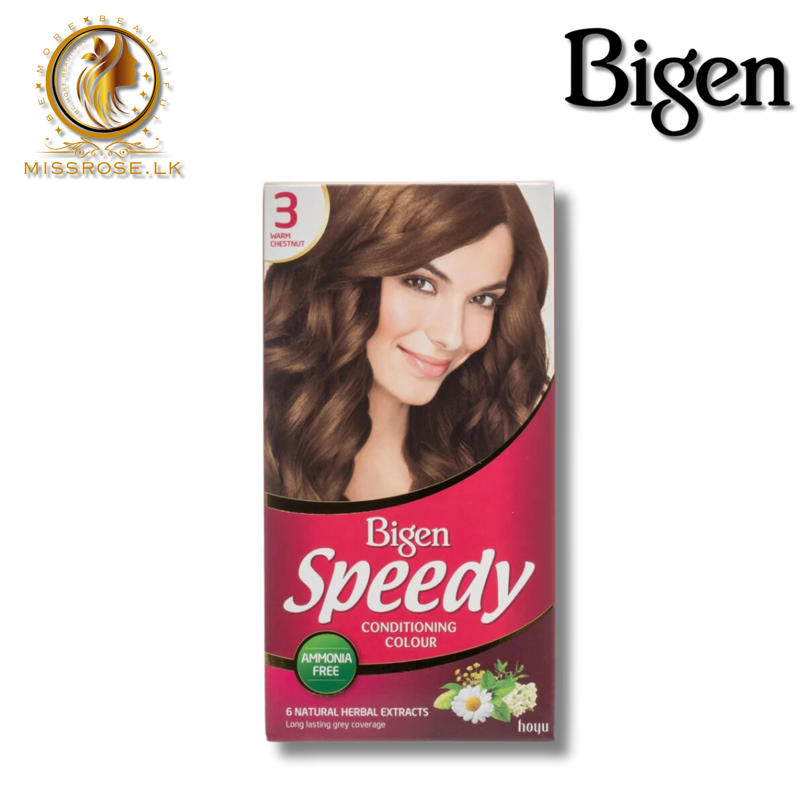 Bigen Speedy Conditioning Colour - 3 - Warm Chestnut - Missrose.lk
