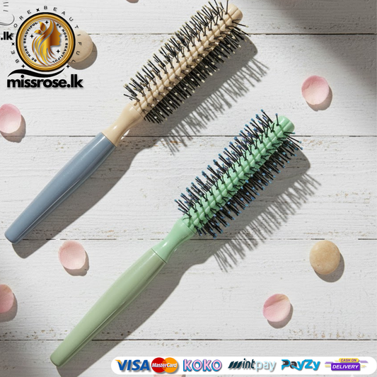 Round Rolling Curling Hair Brush – For Men & Women
