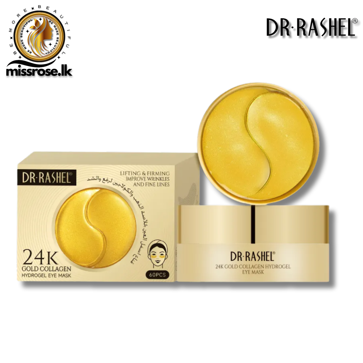DR RASHEL 24K Gold Collagen Lifting & Firming Hydrogel Eye Mask
