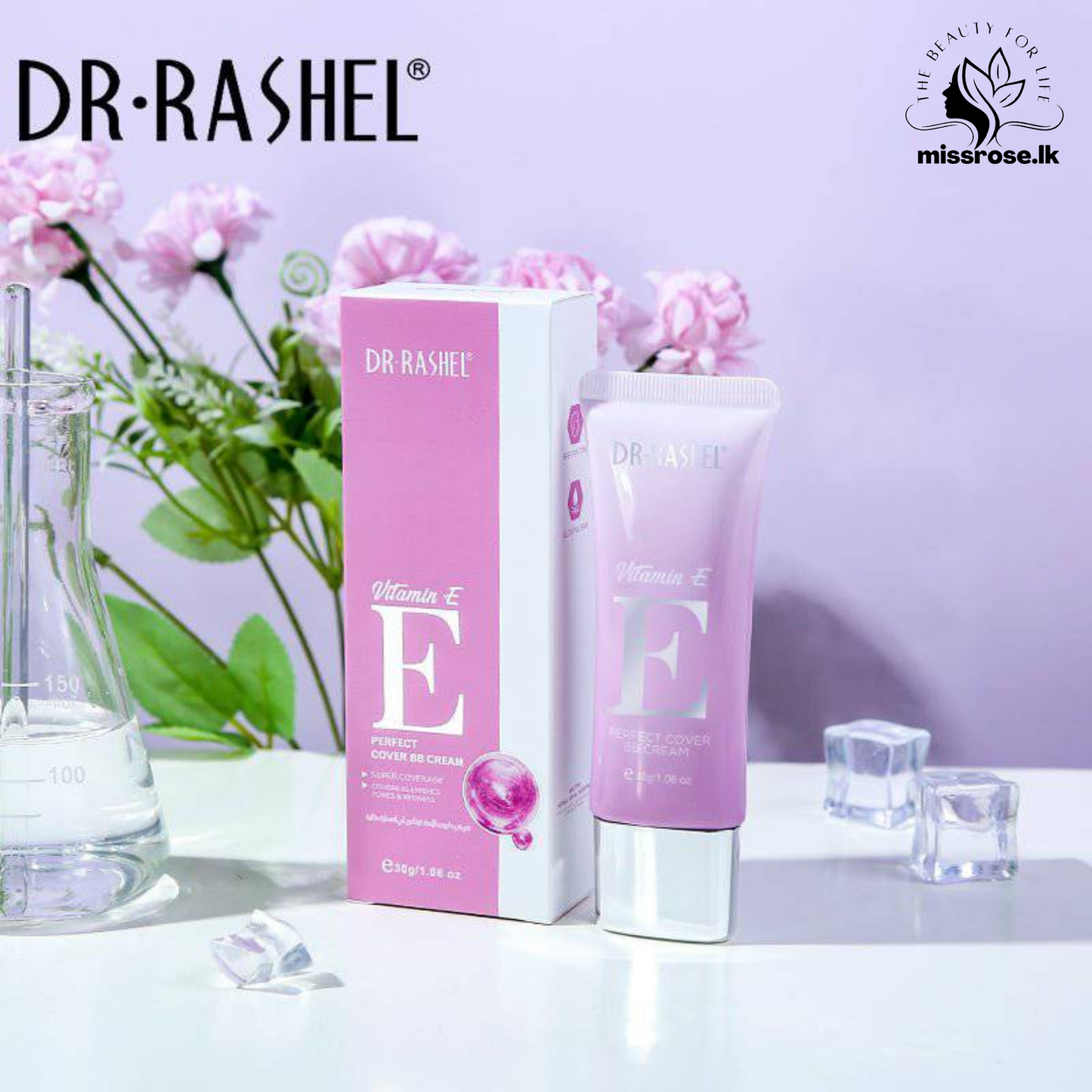 DR RASHEL Vitamin E Perfect Cover BB Cream Makeup Foundation - Missrose.lk