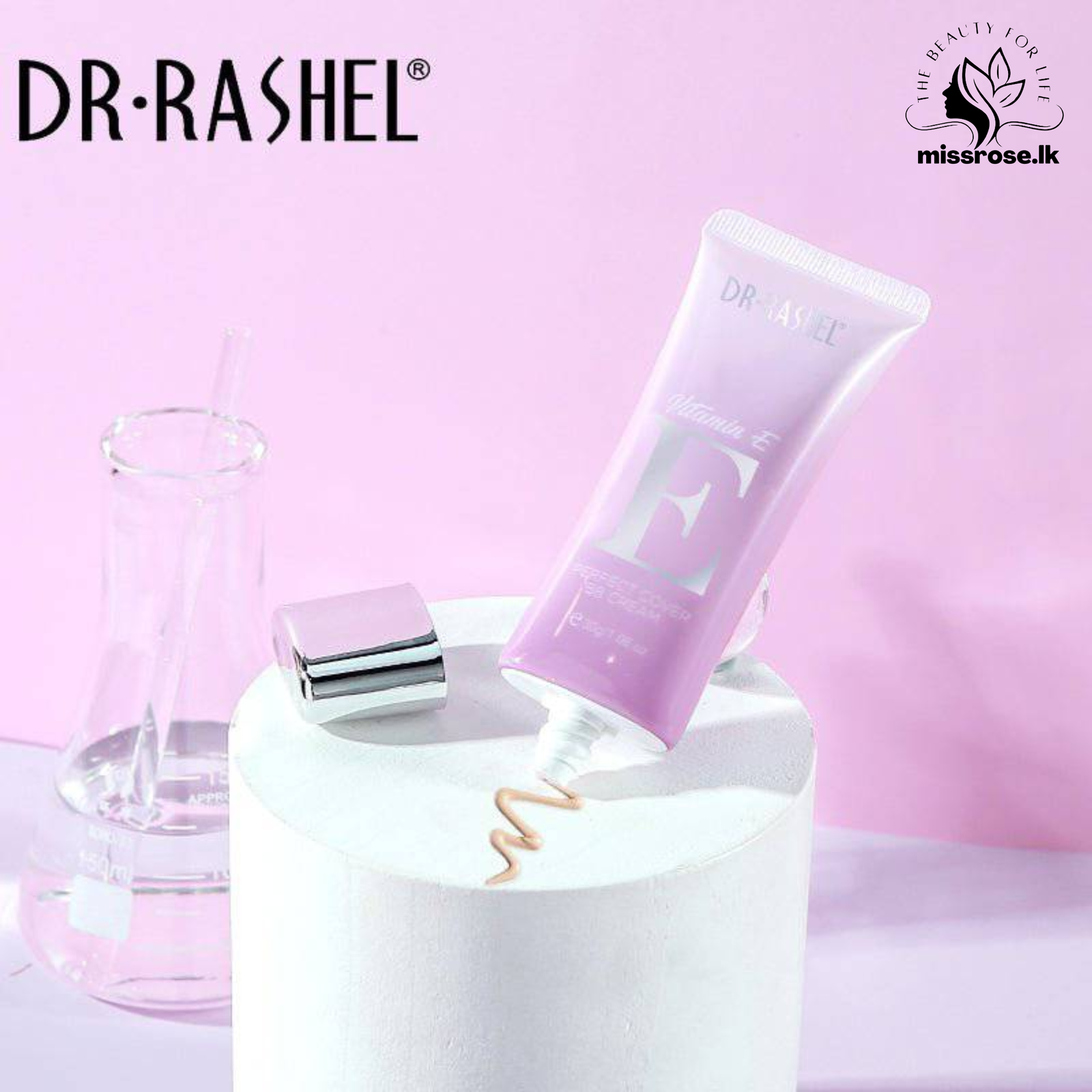 DR RASHEL Vitamin E Perfect Cover BB Cream Makeup Foundation - Missrose.lk