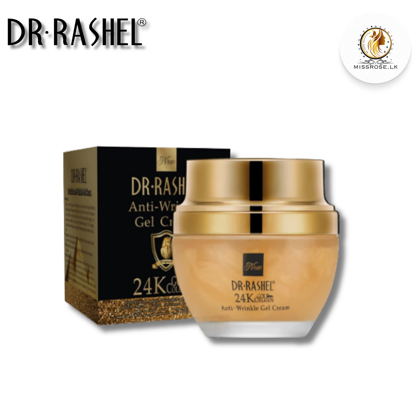 Dr Rashel 24 K Gold Collagen Youthful Anti skin care Wrinkle whitening gel Cream - Missrose.lk