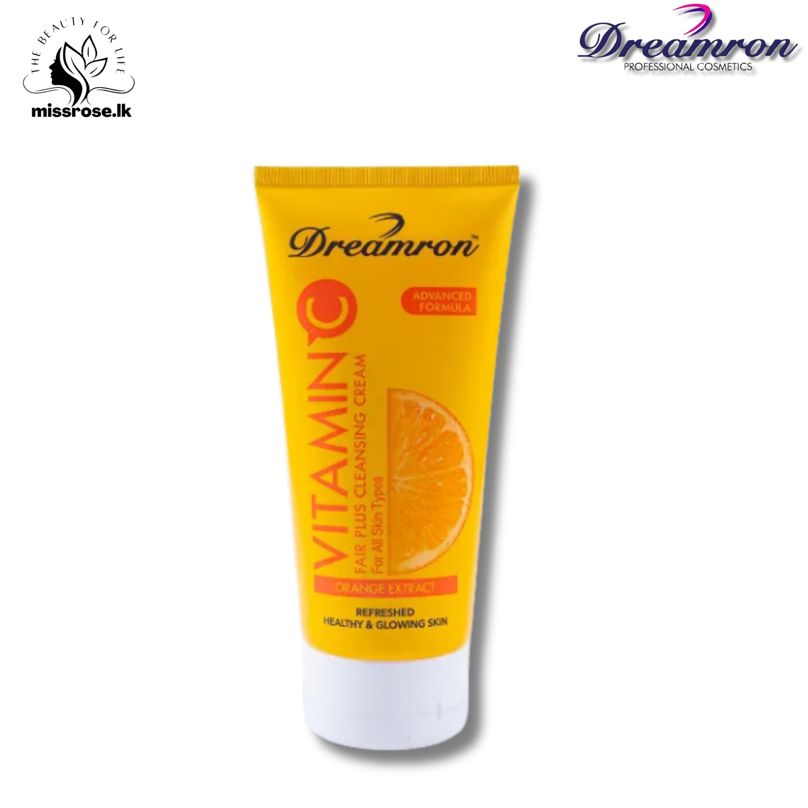 Dreamron Vitamin C Fair Plus Cleansing Cream 180ml - Missrose.lk