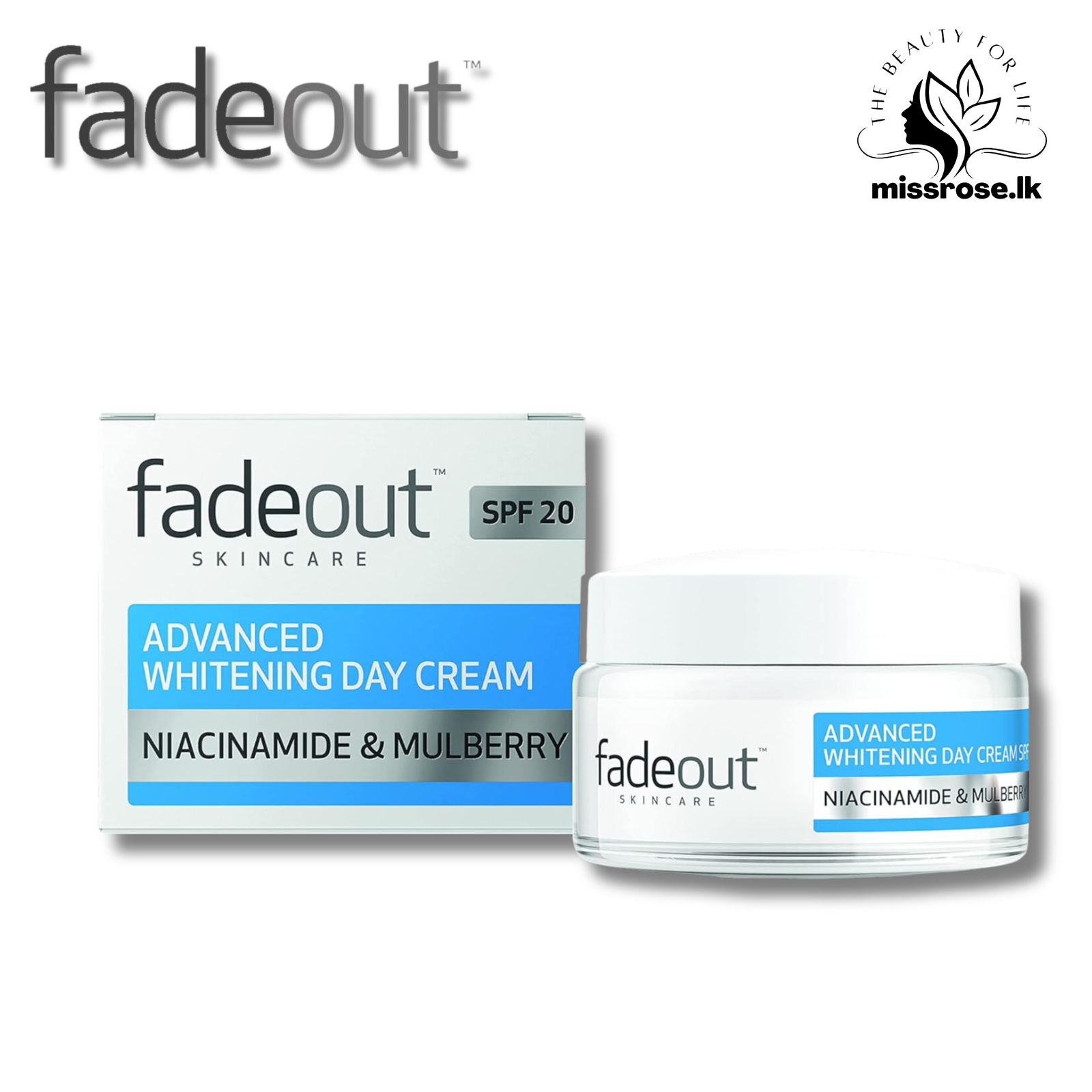 FadeOut Extra Care Whitening Day Cream - Missrose.lk
