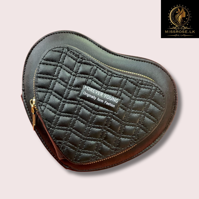 Fashion Love Heart Shaped Shoulder Crossbody Bag Women Purse - Missrose.lk