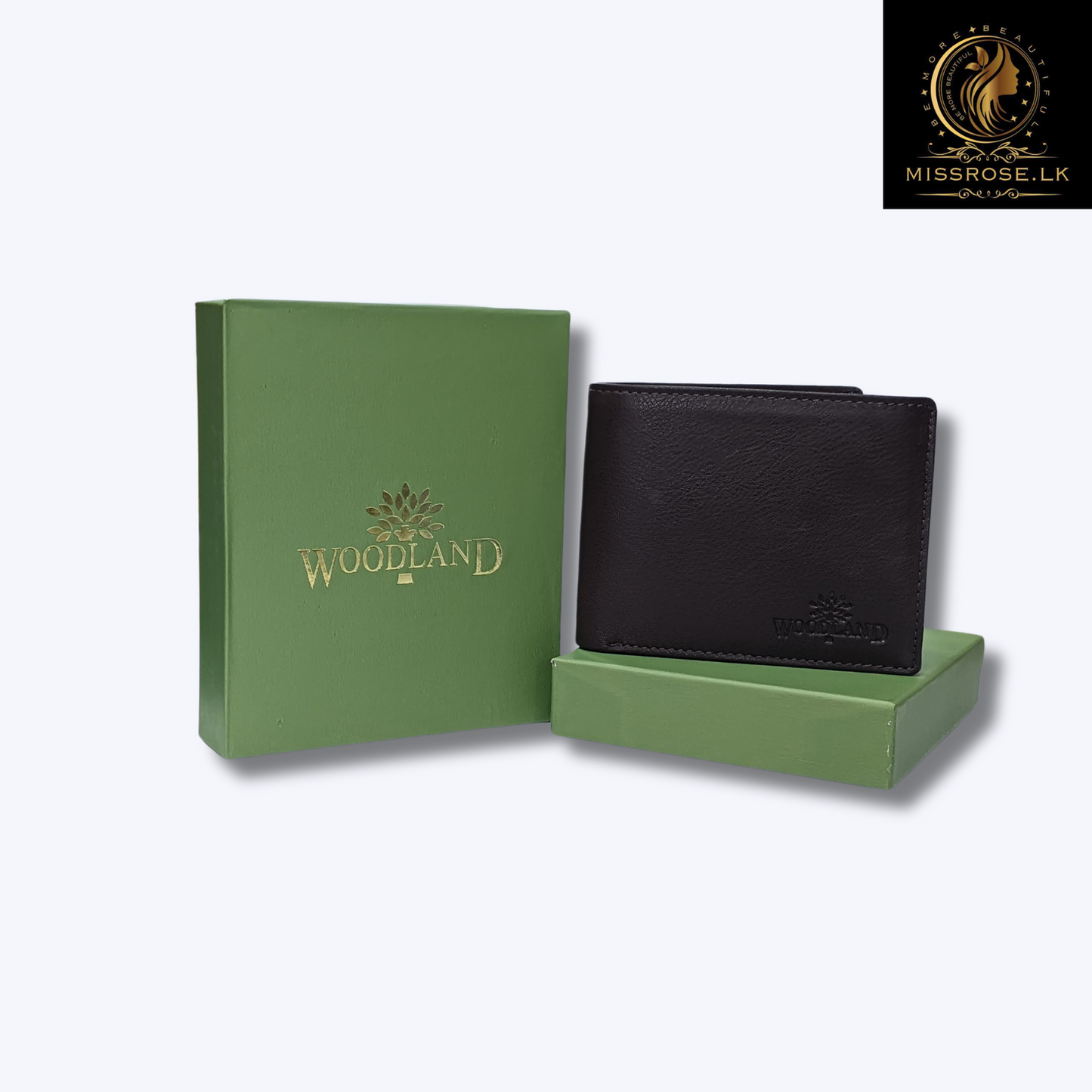 Genuine Leather Slim Trifold Wallets For Men - Missrose.lk