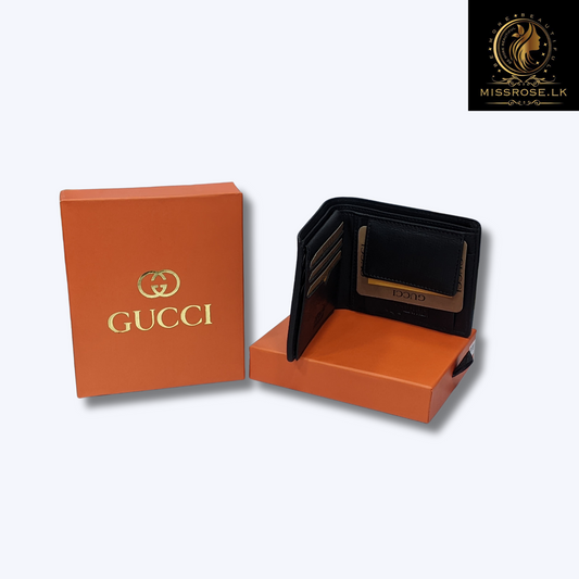 Genuine Leather Slim Trifold Wallets For Men - Missrose.lk