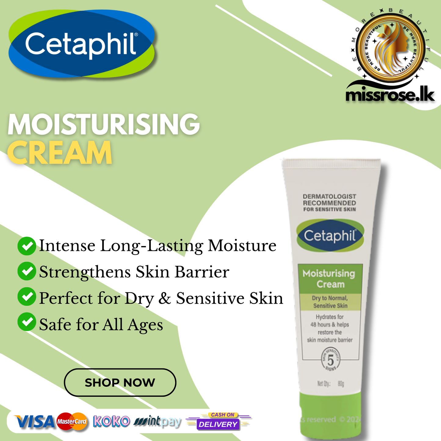 Cetaphil Moisturising Cream 80g
