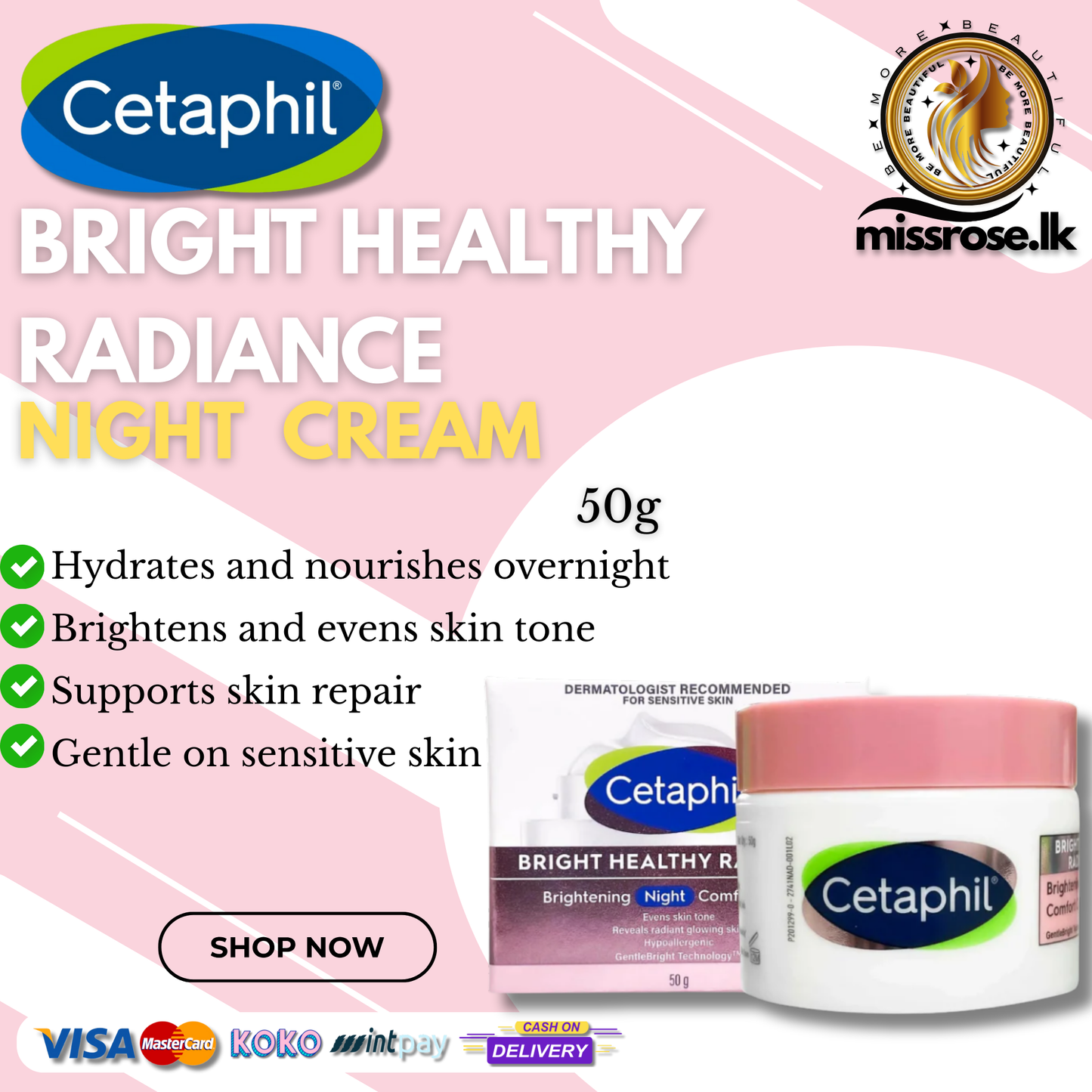 Cetaphil Brightening Night Comfort Cream - 50 g