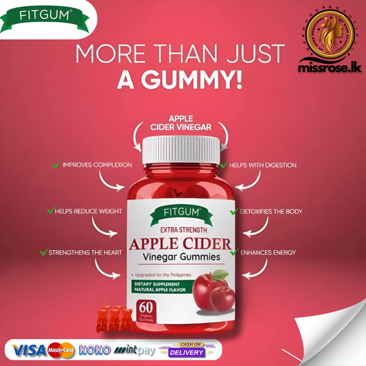 FITGUM Extra Strength Apple Cider Vinegar Gummies