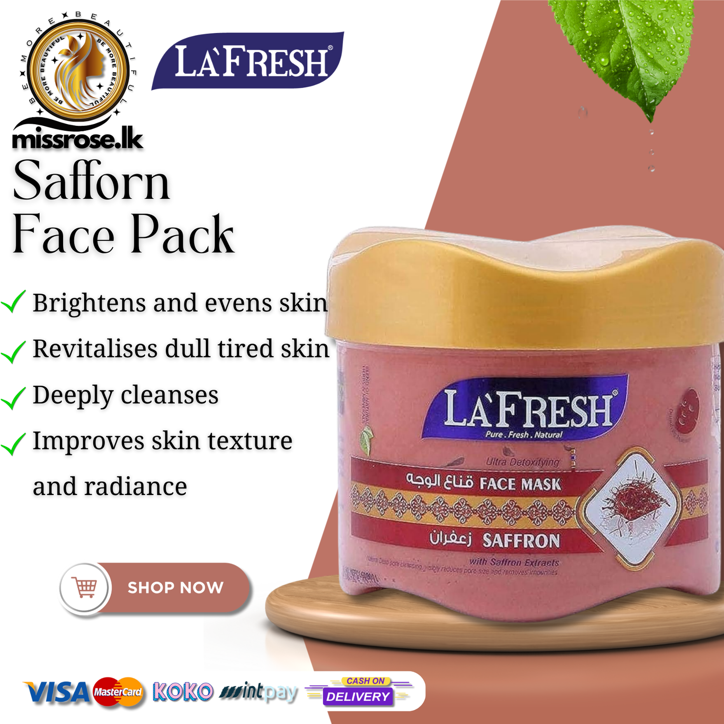 La Fresh - Saffron Face Pack & Face Mask