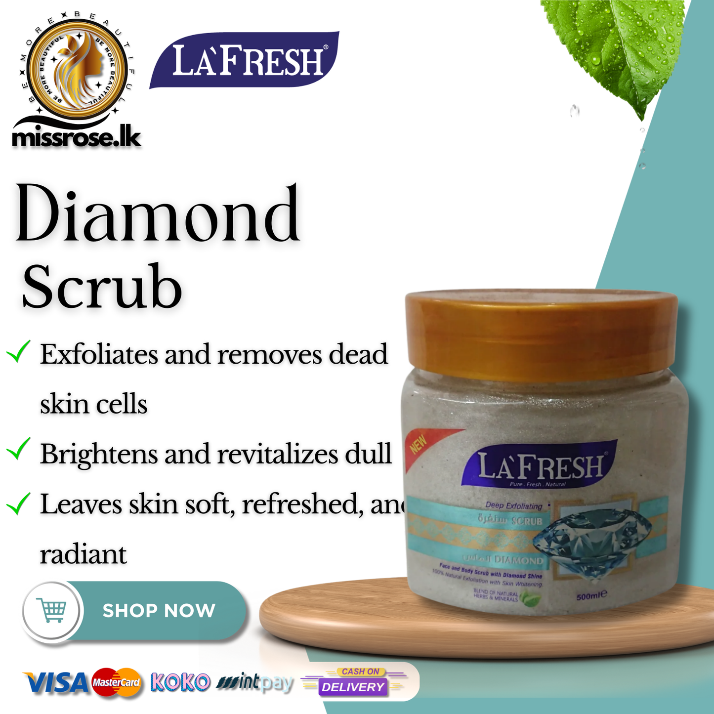 La Fresh Diamond Scrub – 500ml