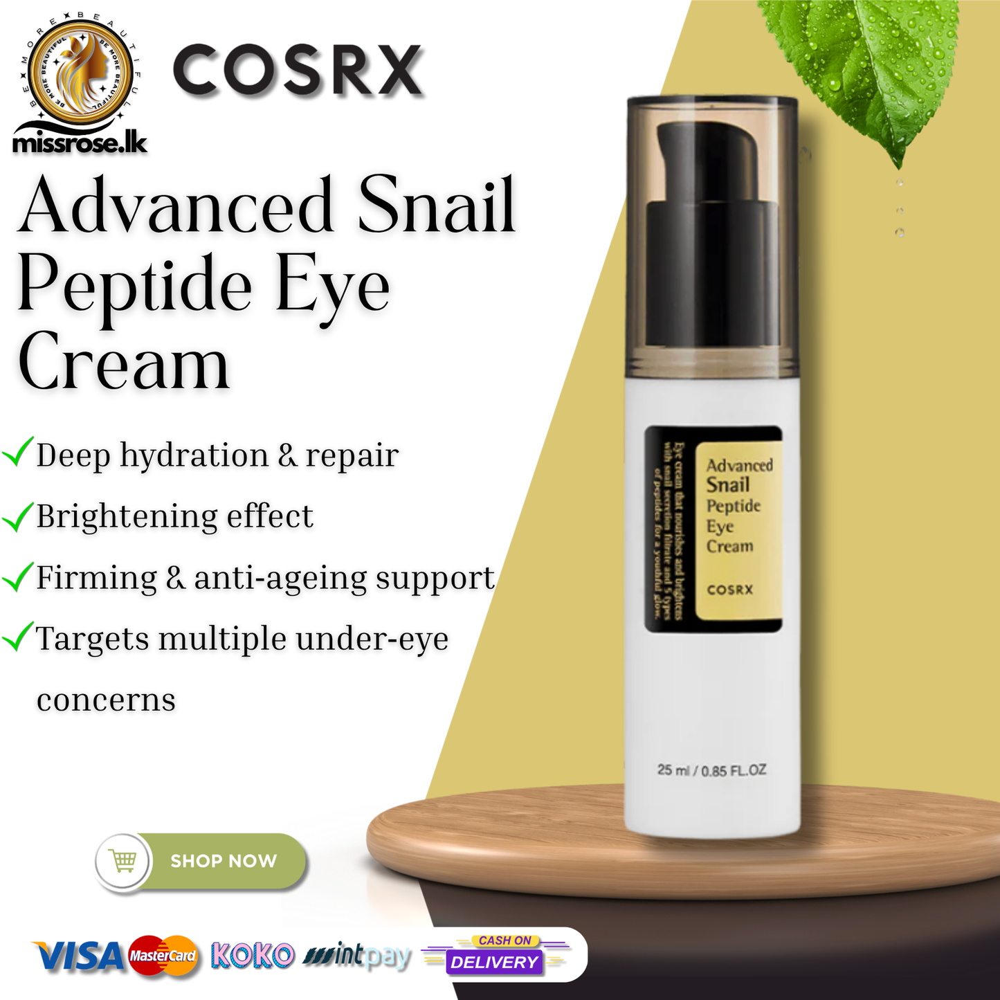 COSRX Advanced Snail Peptide Eye Cream 25ml