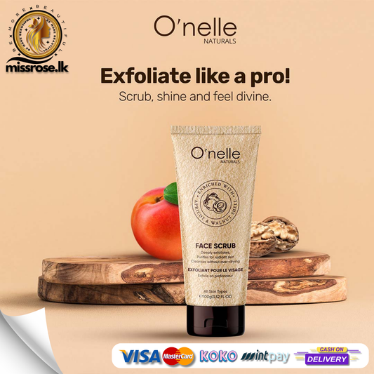 O’nelle Apricot and Walnut Shell Facial Scrub 100g