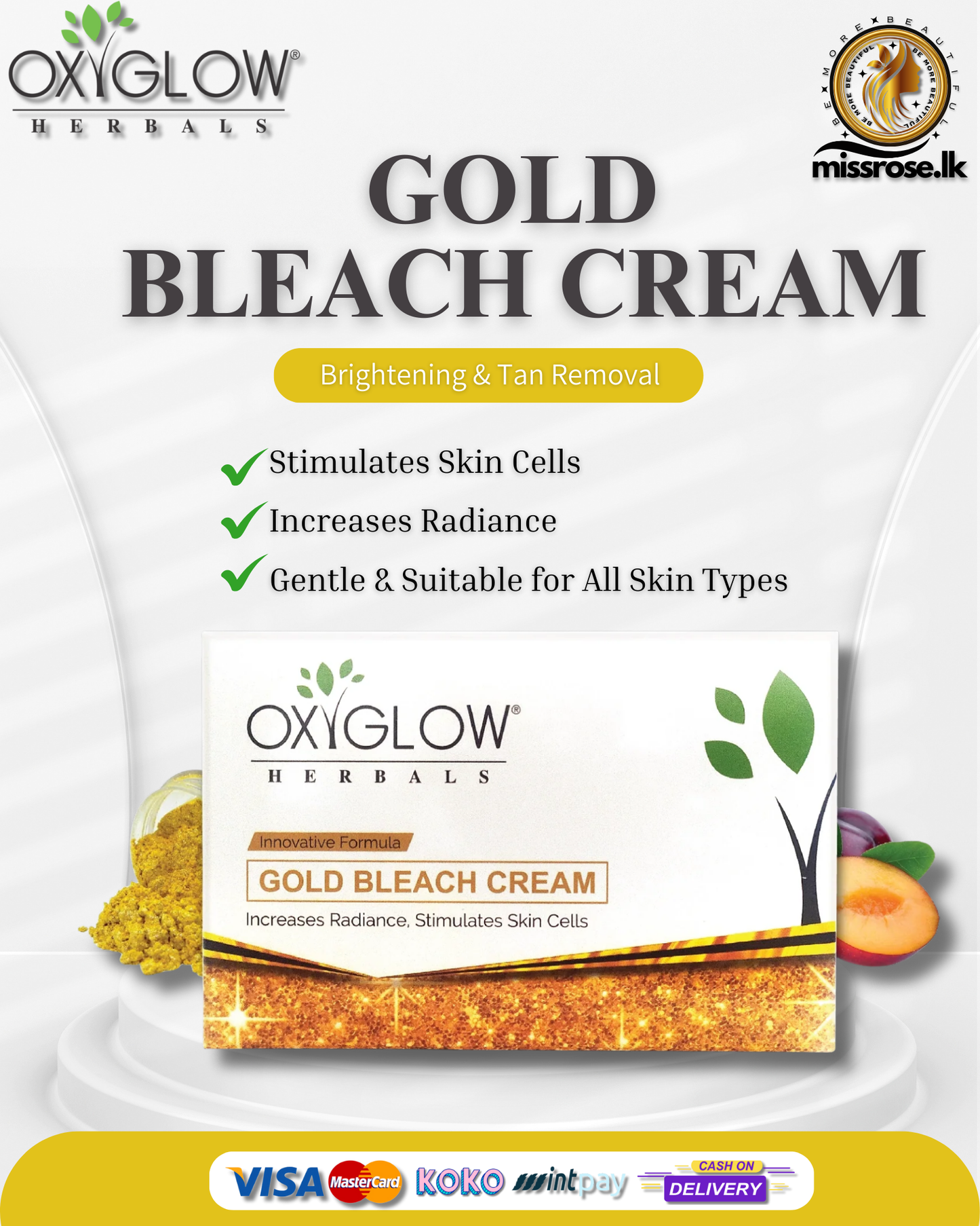 OxyGlow Herbals Gold Bleach Cream