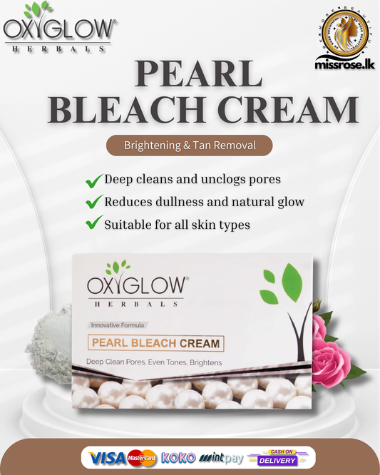OxyGlow Pearl Bleach Cream - Deep Clean Pores & Even Tones