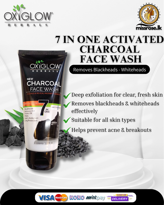 OxyGlow Herbals 7 in One Activated Charcoal Face Wash – 100m