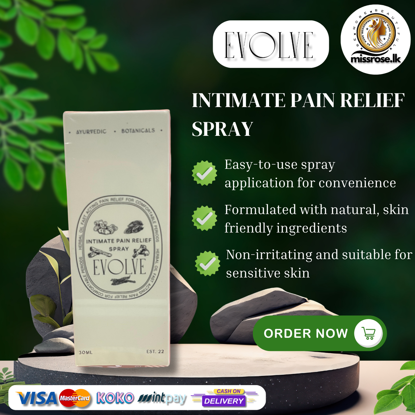 EVOLVE Intimate Pain Relief Spray
