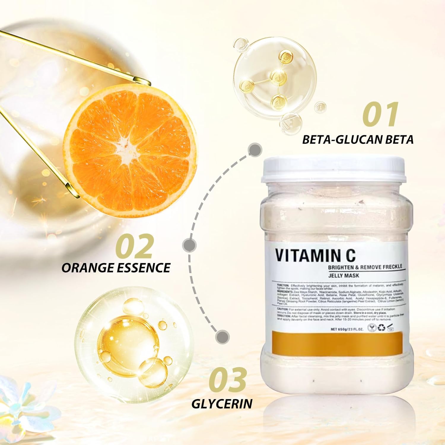 Jelly Mask Natural Vitamin C essence - Missrose.lk