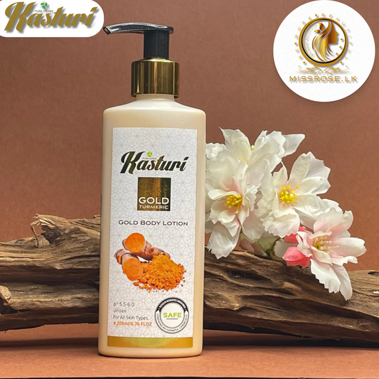 Kasturi Gold Turmeric Body Lotion 100ml - Missrose.lk