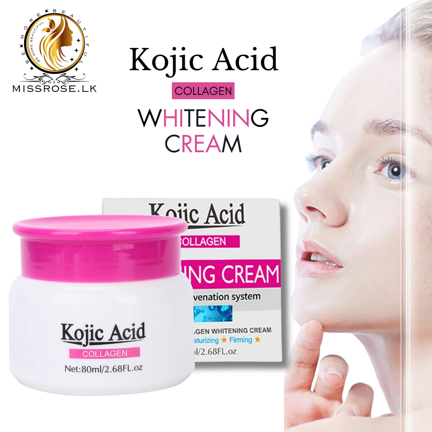 Kojic Acid COLLAGEN WHITENING CREAM  (80 ml)
