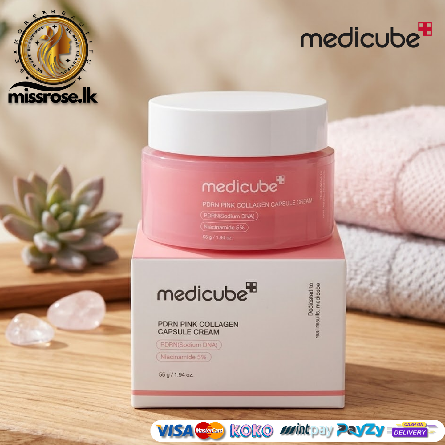 Medicube PDRN Pink Collagen Capsule Cream 55g