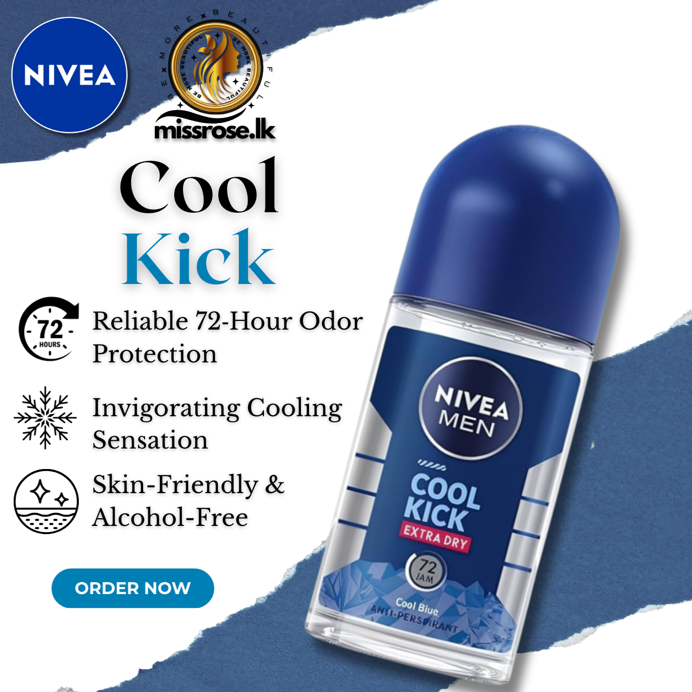 Nivea men  roll on cool kick green 50ml