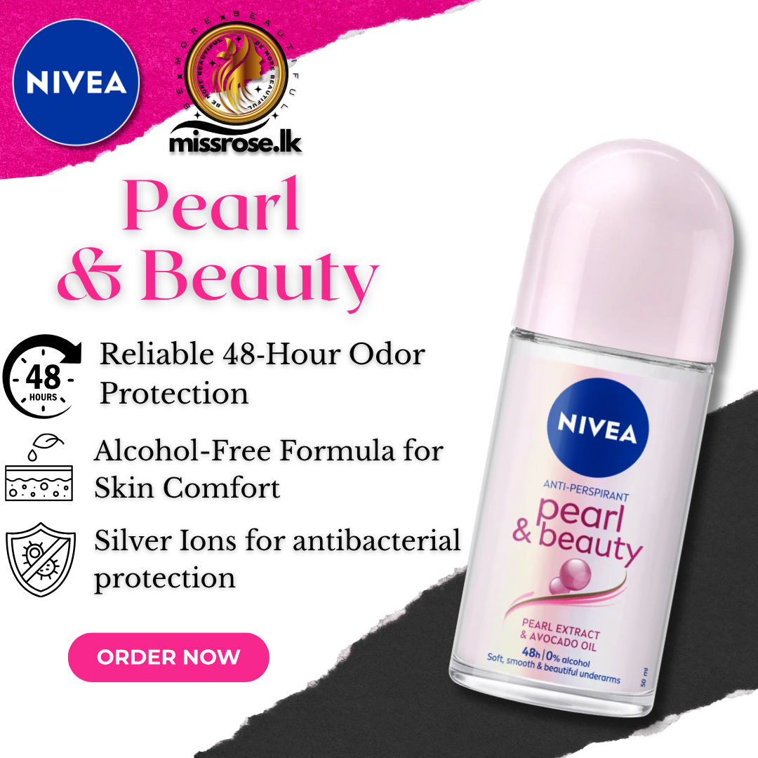 NIVEA Pearl & Beauty Deodorant Roll-On – 50ml