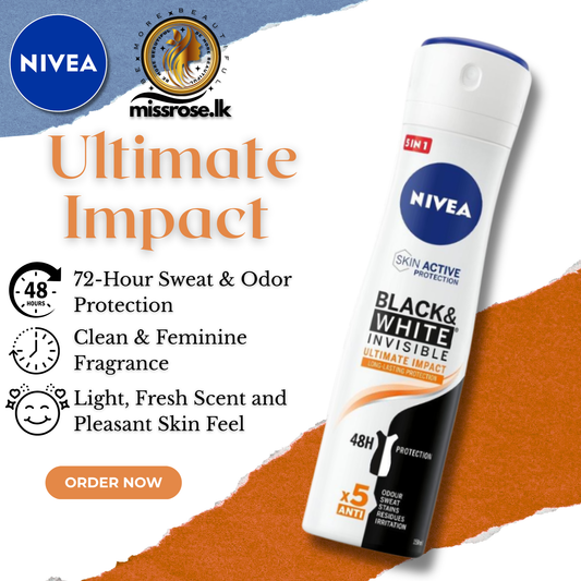 NIVEA Women Deodorant Spray Black White Ultimate