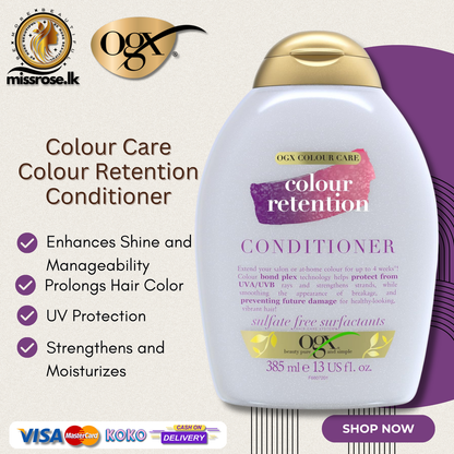 OGX Colour Care Colour Retention Conditioner 385 ml - Missrose.lk