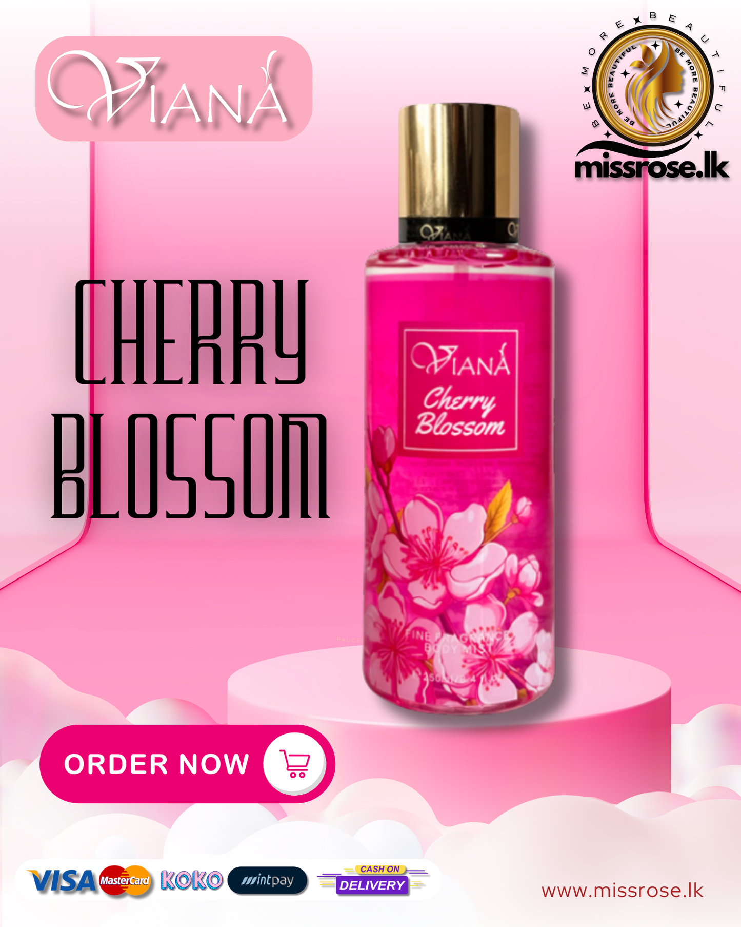 Viana Cherry Blossom Body Mist 250ml