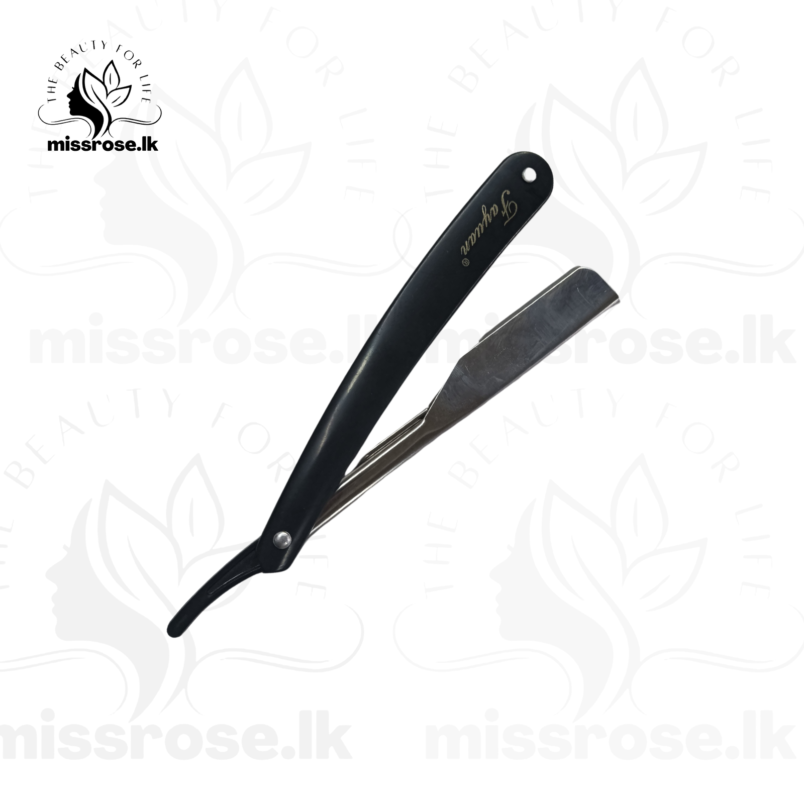 Professional Barber Shaving Cut Throat Straight Classic Razor For Men Black - Missrose.lk