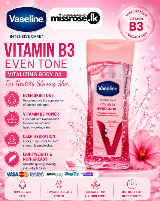 Vaseline Intensive Care Vitamin B3 Even Tone Vitalizing Body Oil 200ml