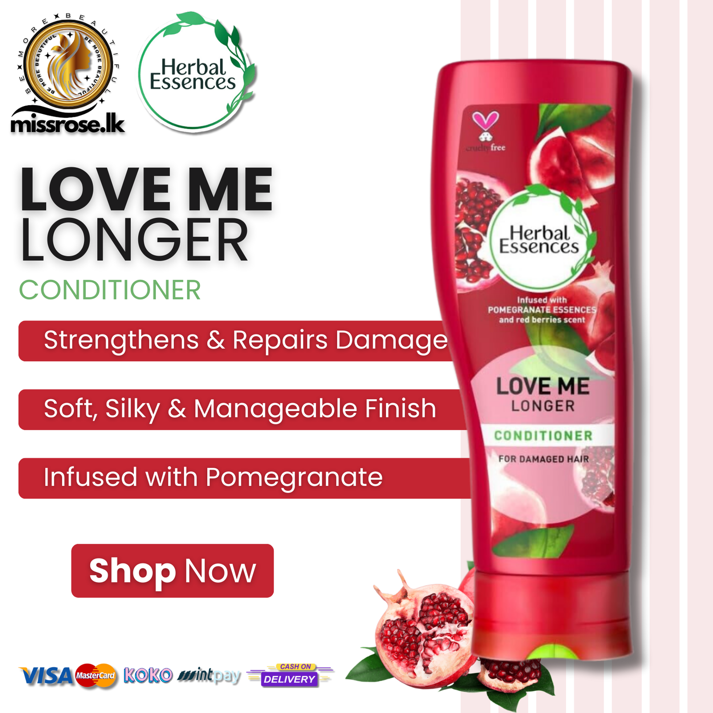 Herbal Essences Love Me Longer Conditioner 400ml