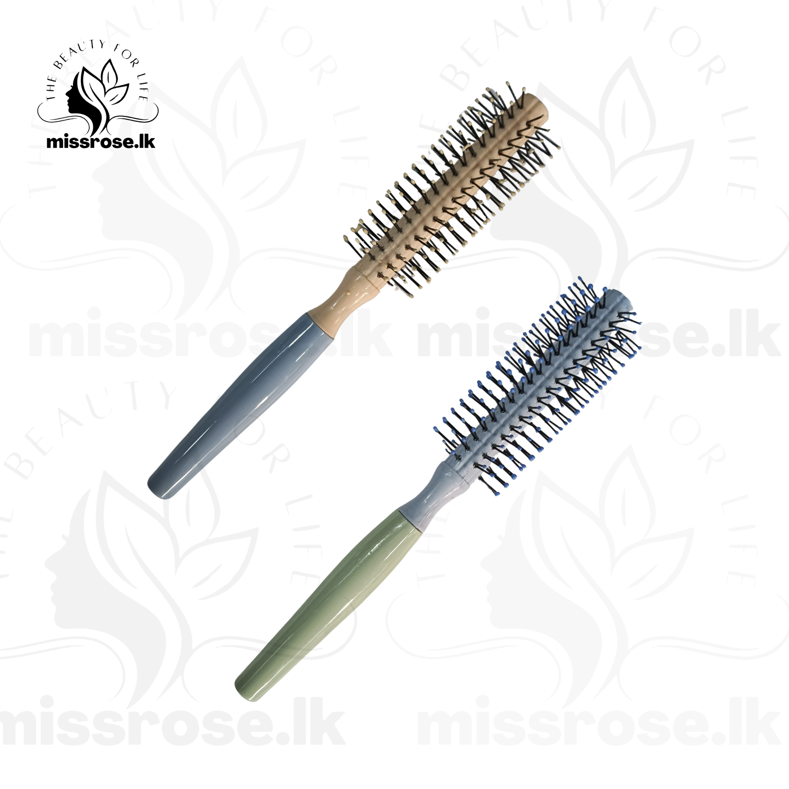 Round Rolling Curling Hair Brush For Men and Women - Missrose.lk